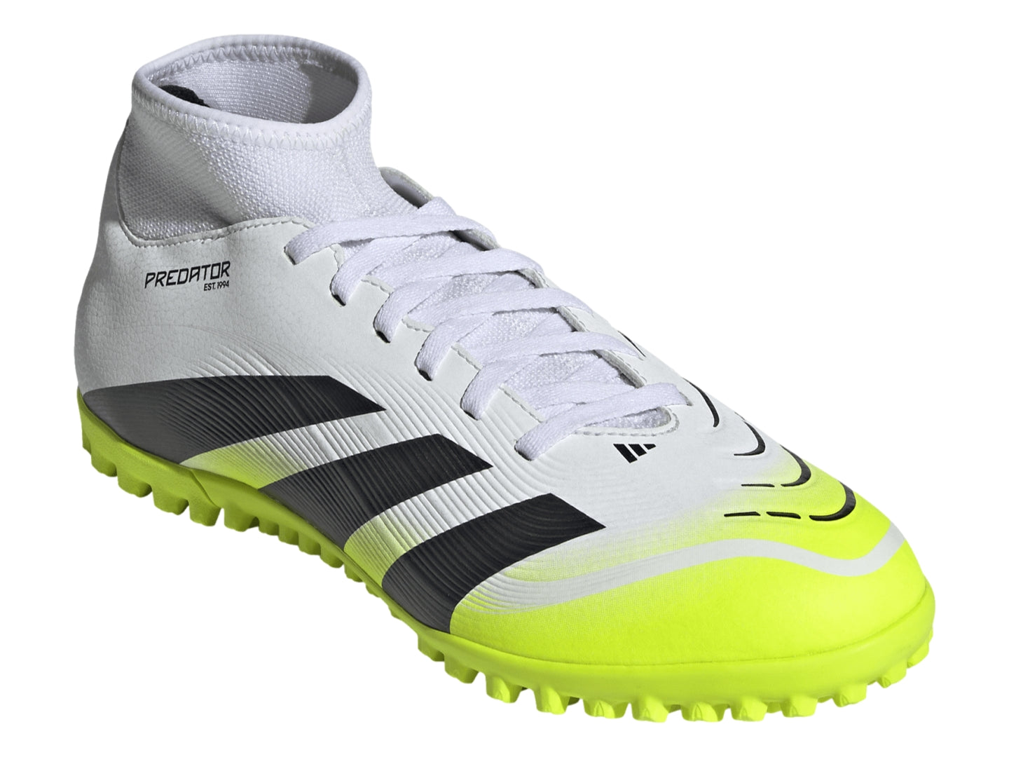 Tenis de Fútbol Adidas Predator Club Blanco y Amarillo para Hombre