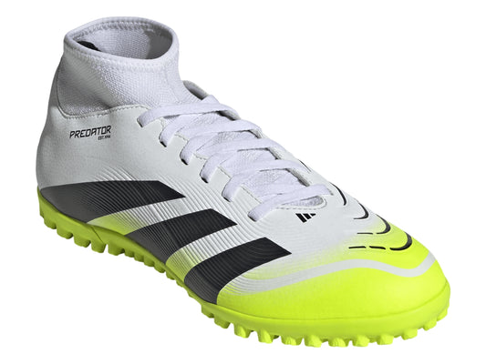 Tenis de Fútbol Adidas Predator Club Blanco y Amarillo para Hombre