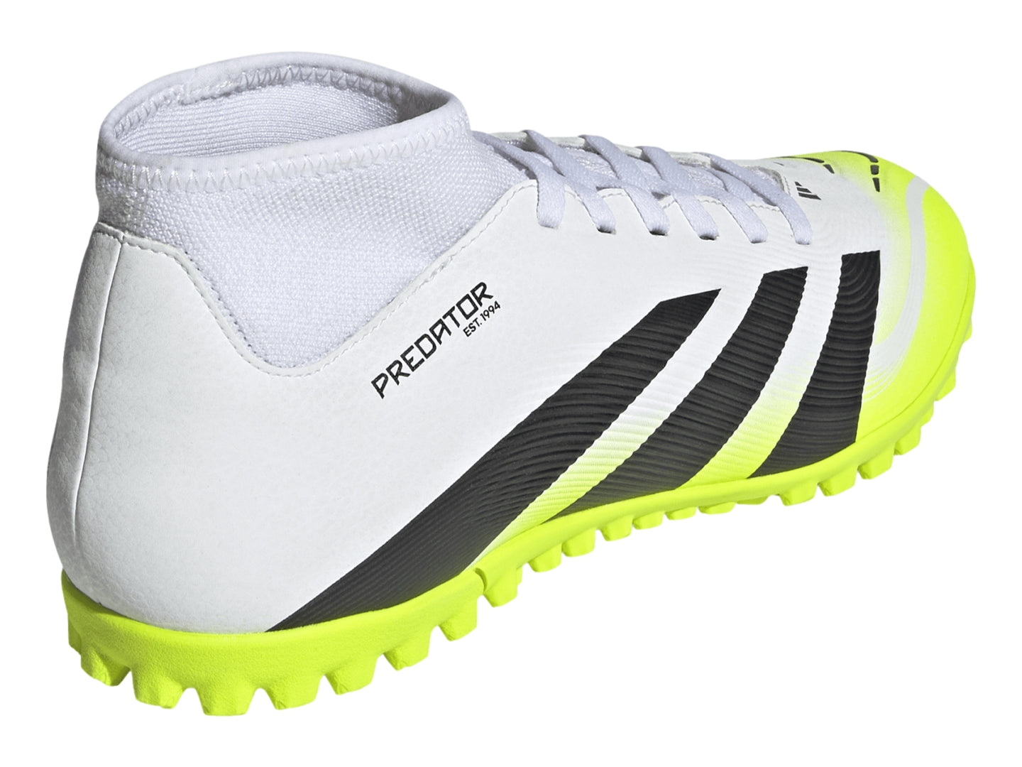 Tenis de Fútbol Adidas Predator Club Blanco y Amarillo para Hombre