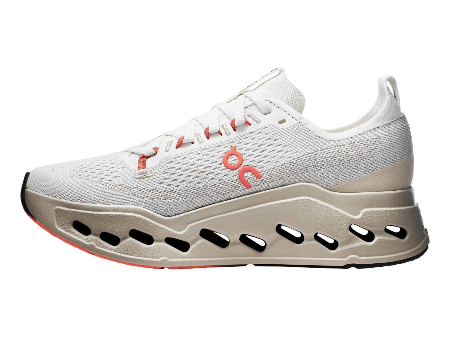 Tenis ON Cloud Cloudsurfer Max Wide Ivory y Salmón para Mujer