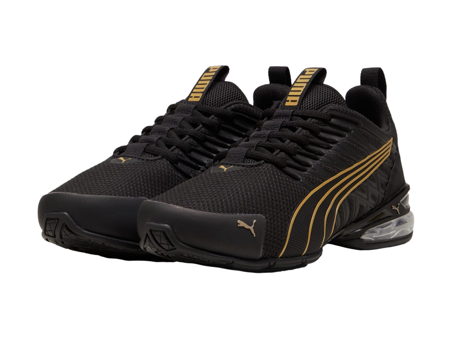 Tenis PUMA Voltaic Evo Negro y Oro Rosa para Mujer