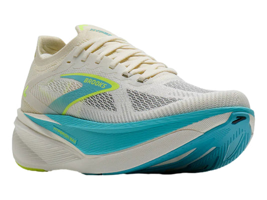 Tenis Brooks Hyperion Max 3 Blanco y Turquesa para Mujer