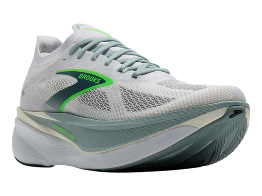 Tenis Brooks Hyperion Max 3 Blanco y Gris para Hombre
