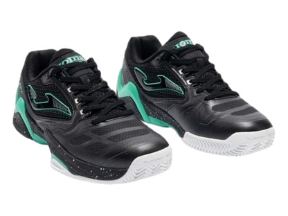 Tenis Joma Set Negro con Turquesa para Hombre