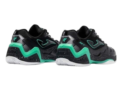 Tenis Joma Set Negro con Turquesa para Hombre