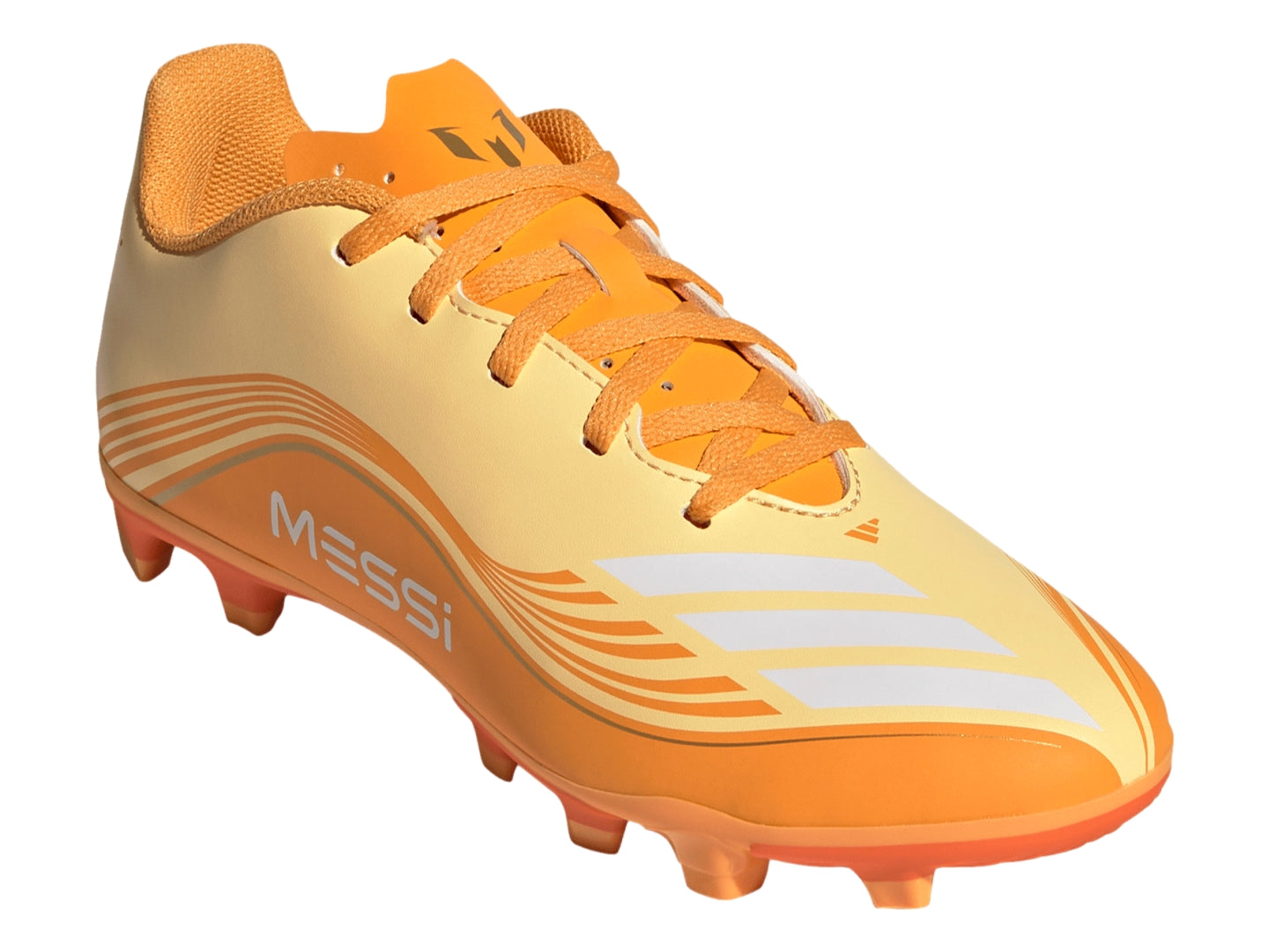 Tenis Adidas F50 Messi Club FG Naranja para Niño